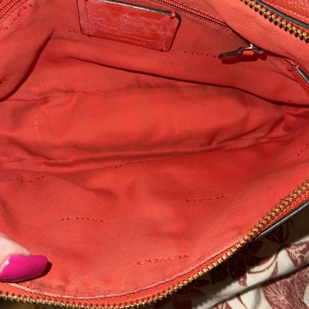 Coach Vibrant Orange Shoulder Bag - Picture 8 of 9